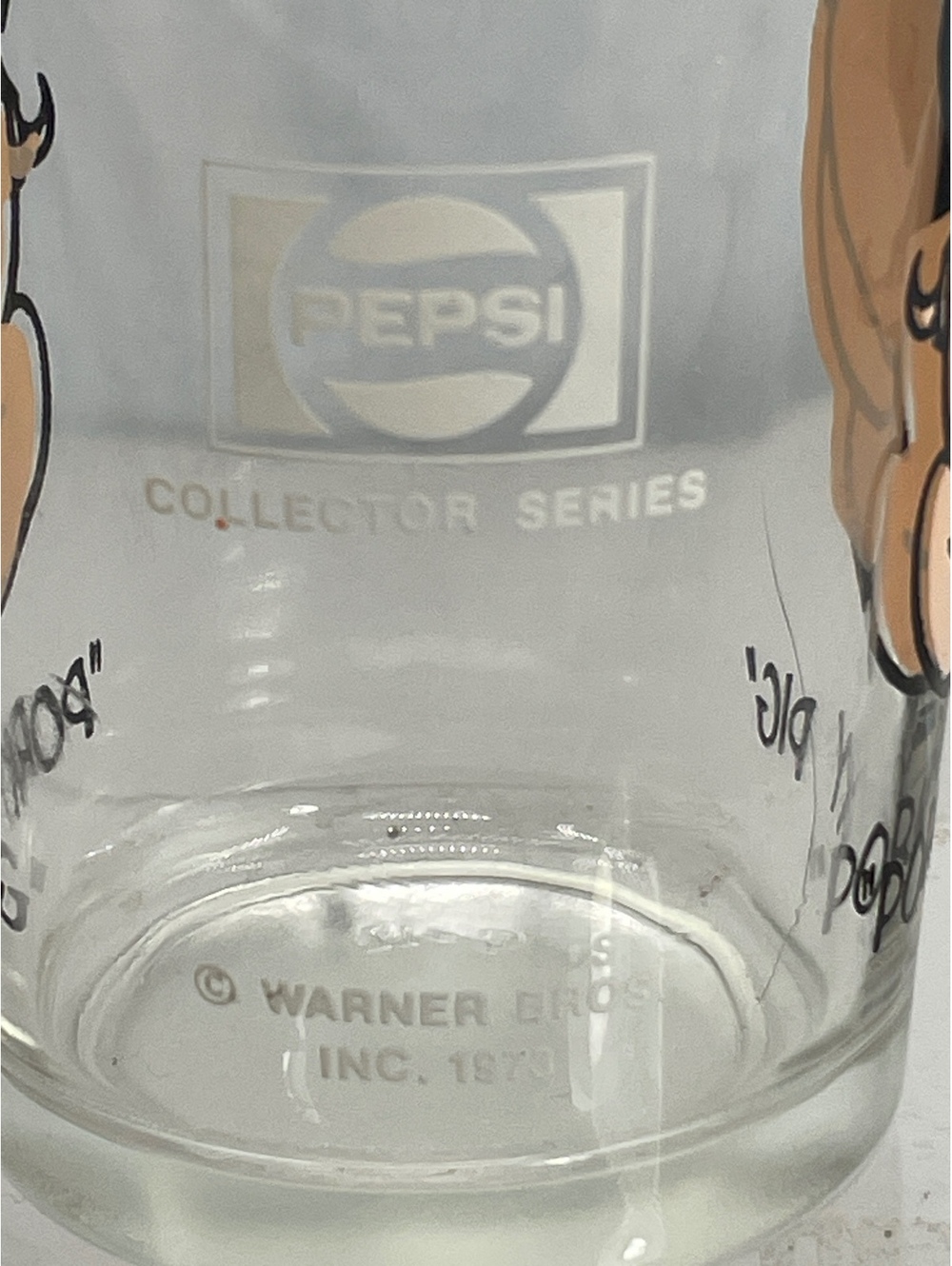 Vintage 1973 Pepsi Collector Series Porky Pig Glass - Picture 3 of 3